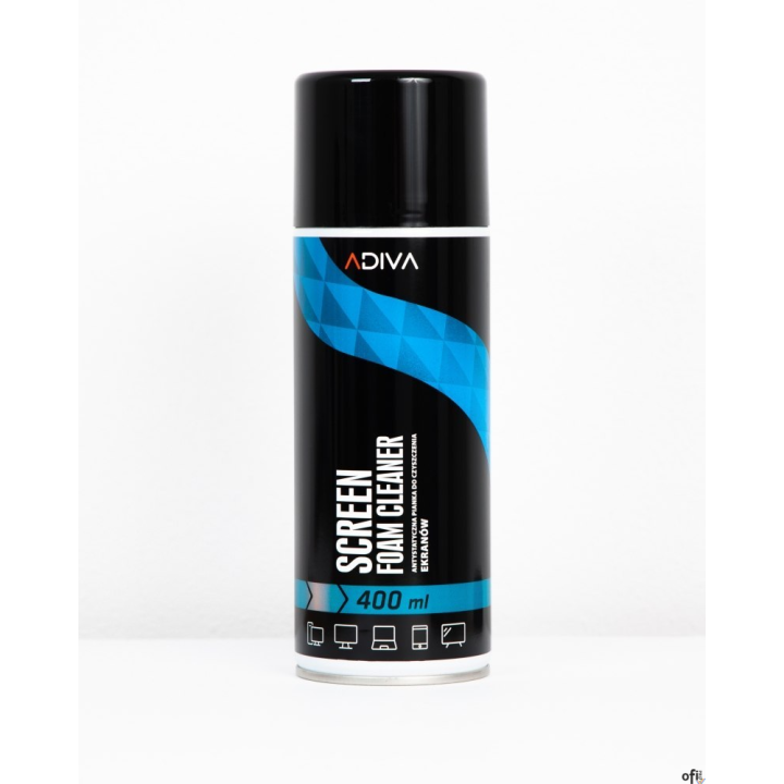 Pianka czyszcząca do ekranów, antystatyczna, 400 ml, ADIVA