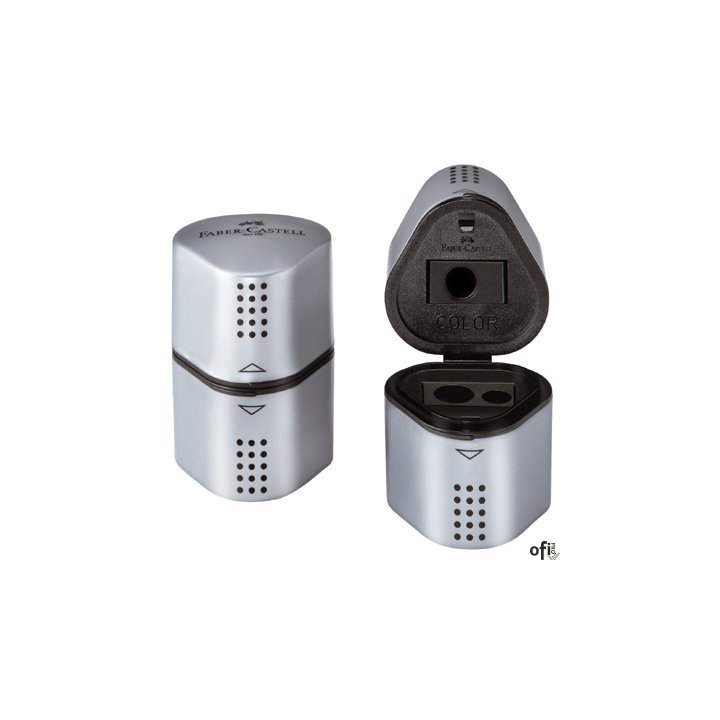 Temperówka GRIP 2001 Trio Srebrna FABER-CASTELL 183800