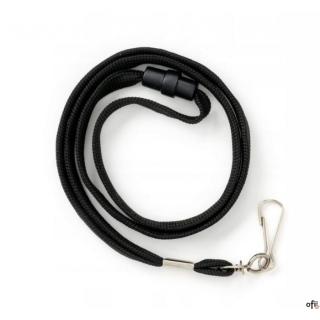 Taśma wypinajaca z karabińczykiem czarna (10) 601288