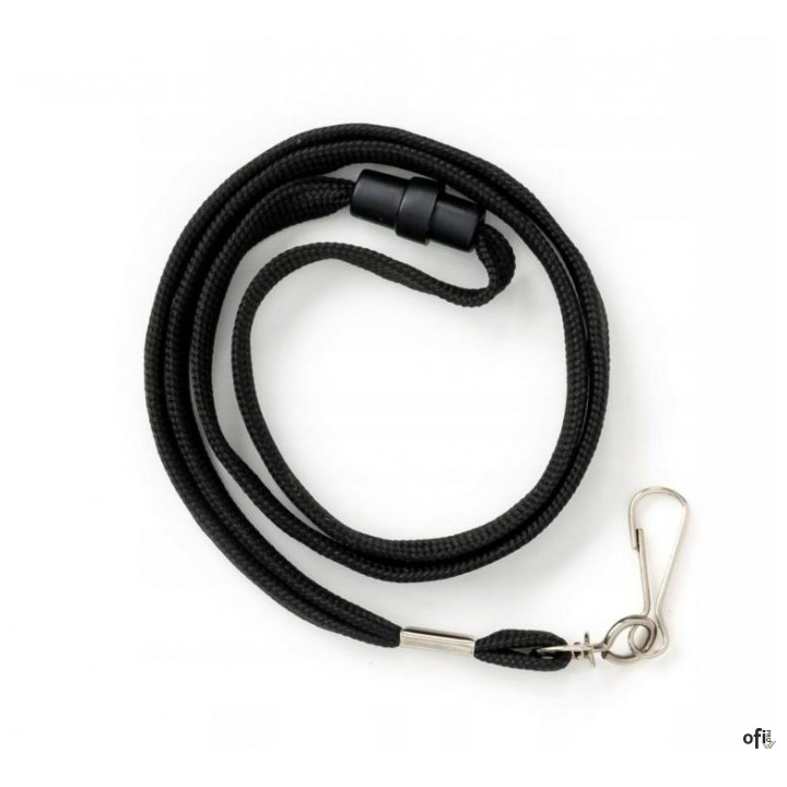 Taśma wypinajaca z karabińczykiem czarna (10) 601288