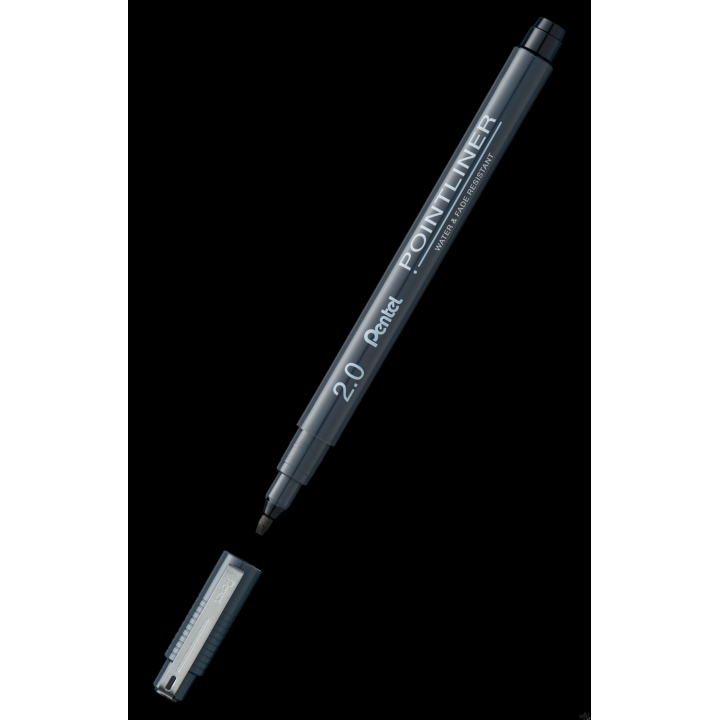 Cienkopis kalibrowany POINTLINER czarny 2 mm S20P-C20A