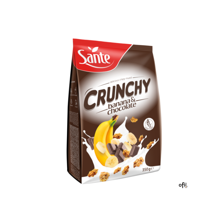 Płatki bananowe Crunchy 350g SANTE