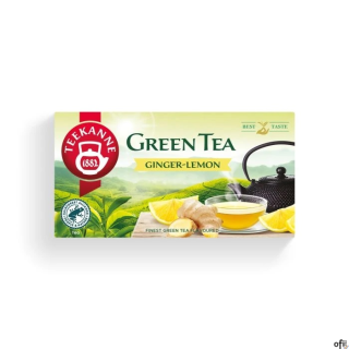 Herbata TEEKANNE imbir i cytryna 20 kopert zielona