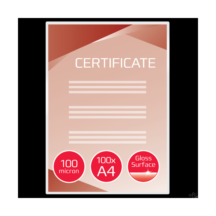 Folie do laminacji GBC Document, A4, 100 mic. , 100 szt. 3740306