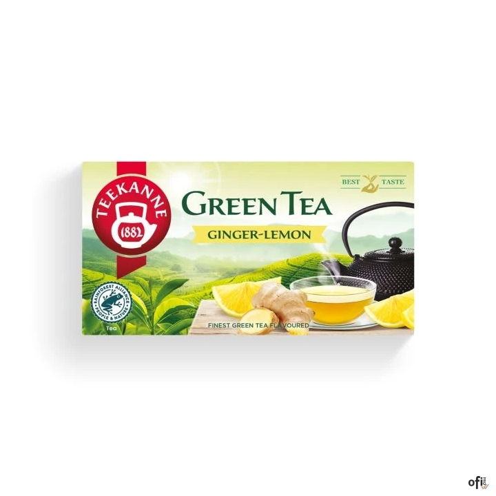 Herbata TEEKANNE imbir i cytryna 20 kopert zielona
