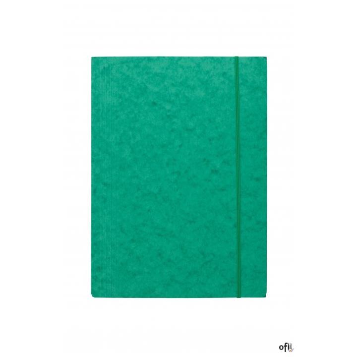 Teczka z gumką prostą DOTTS A4 preszpan zielona 390g