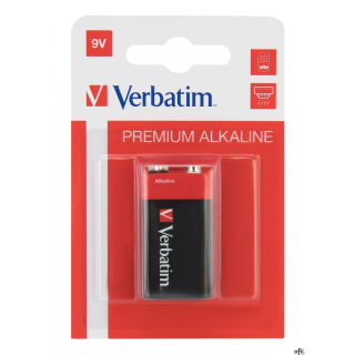 Bateria VERBATIM ALKALICZNE 9V BLISTER 1szt. 49924