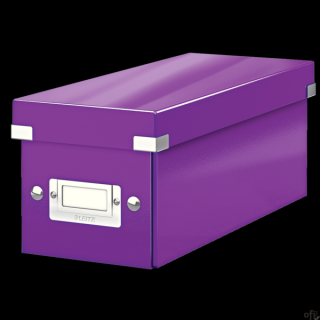 Pudełko na CD LEITZ Click & Store fioletowe 60410062