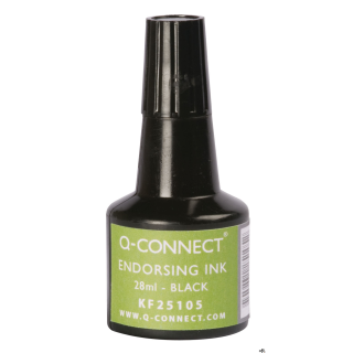 Tusz do pieczątek , 28ml, czarny, typu Q-CONNECT KF25105