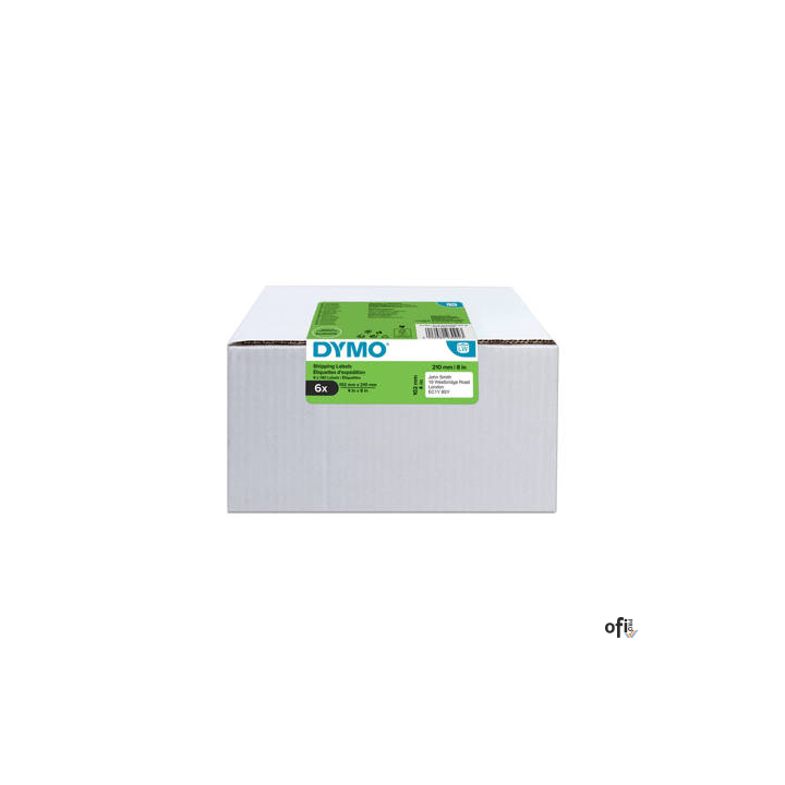 Ekstra duża etykieta logistyczna XXL (tzw. DHL)  - 102 x 210 mm, VALUE PACK 6 2177565 DYMO