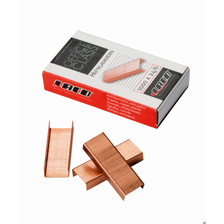 Zszywki miedziowane 24/6, Laco LA HK24/6M