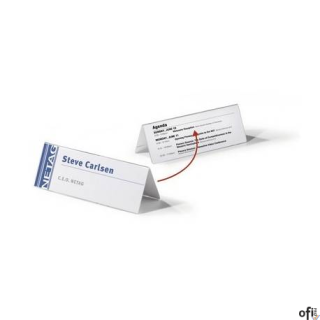 Identyfikator stołowy z akrylu 61/122x210 mm. Przezroczysty 803419 DURABLE