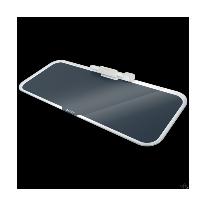 Szklany notatnik na biurko Leitz Cosy, poziomy, szary 52690089