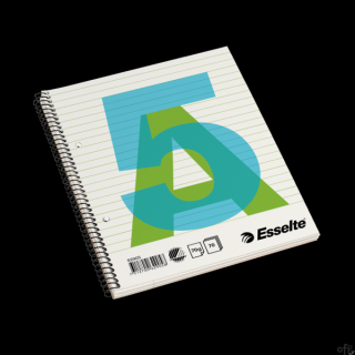 Zeszyt biurowy, A5, w linię, spirala z boku Esselte, 62905