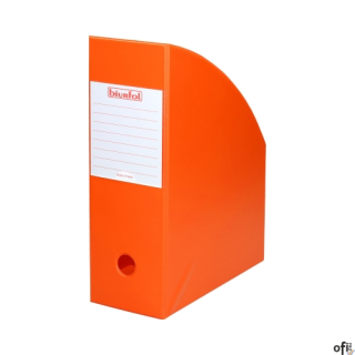 Pojemnik na czasopisma 10cm orange BIURFOL pomarańczowy KSE-36-04