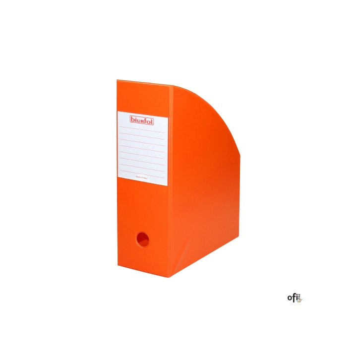 Pojemnik na czasopisma 10cm orange BIURFOL pomarańczowy KSE-36-04