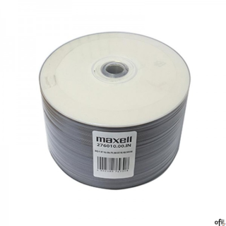 Płyta MAXELL DVD-R 4.7GB 16x (50szt) PRINTABLE, white, do nadruku,  SP shrink, bulk 276010