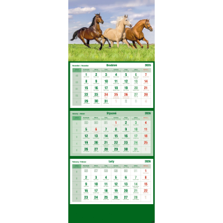Kalendarz trójdzielny 2026 Konie Michalczyk i Prokop T-105T-11