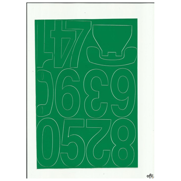 CYFRY samop. 8cm (8) białe ARTDRUK