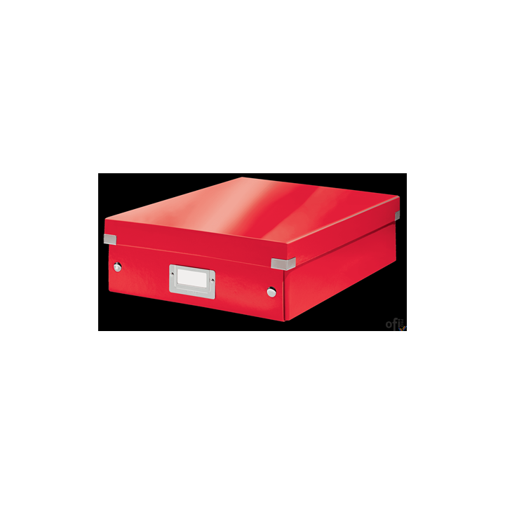 Pudło z przegródkami Leitz C&S WOW, średnie, czerwone 60580026
