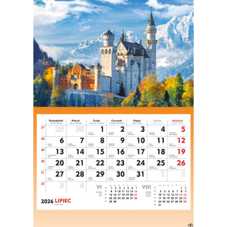 Terminarz Ścienny 2026 Michalczyk i Prokop T-107S-1 kalendarz jednodzielny