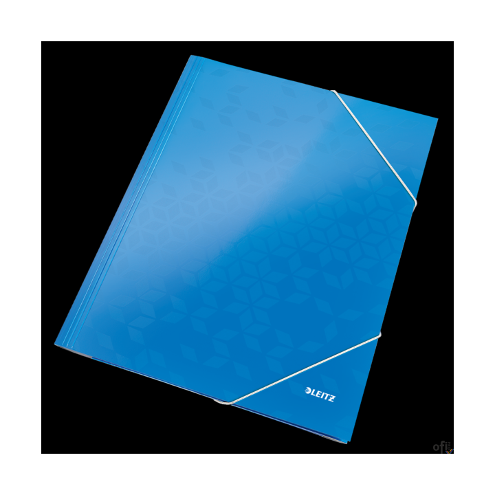 Teczka kartonowa z gumką LEITZ niebieska WOW 39820036