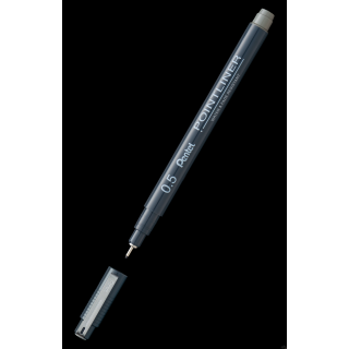 Cienkopis kalibrowany POINTLINER szary 0,5 mm S20P-5N