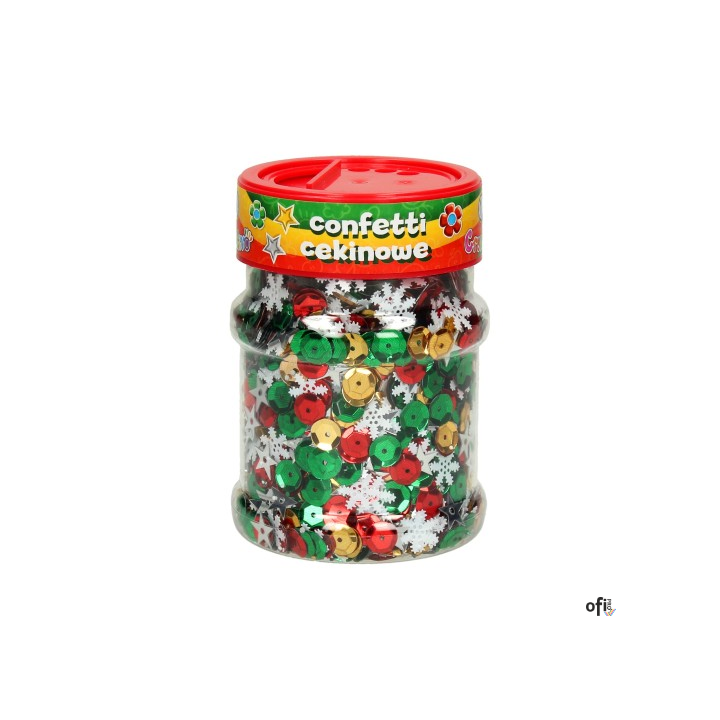 Confetti cekinowe kółka - mix świąteczny 100g ASTRA, 335116004