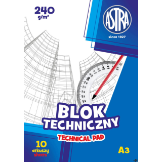Blok techniczny ASTRAPAP A3 240g, 106119007