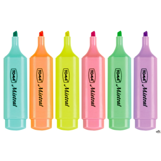 Zakreślacz MISTRAL, szeroka końcówka 1-5mm, różowy TO-334 Toma