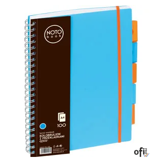 Kołobrulion GRAND NOTOBook kratka, A4/100 kartek, niebieski 150-1405 5 przekładek