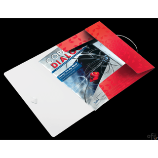 Teczka z gumką PP Leitz WOW, 15 mm, czerwona 45990026