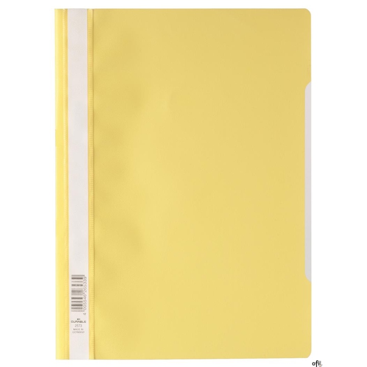 Skoroszyt A4 z przezroczystą okładką z PP Żółty 257304 DURABLE (50)