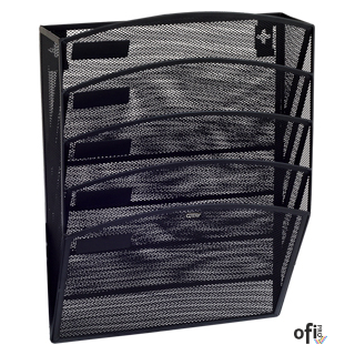 Naścienny pojemnik GRAND siatka czarny GR-080 120-1487