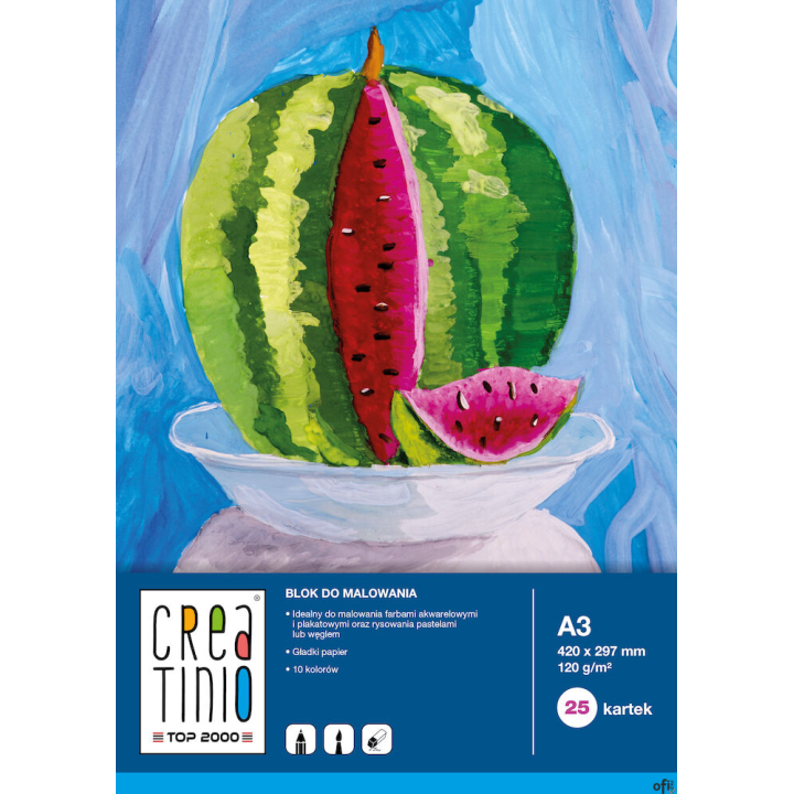 Blok do malowania A4 20k 120g CREATINIO 400079858