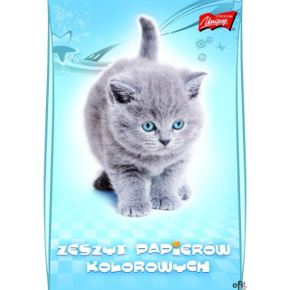 Zeszyt papierów kolorowych nabłyszczanych, format A5, 10 kartek