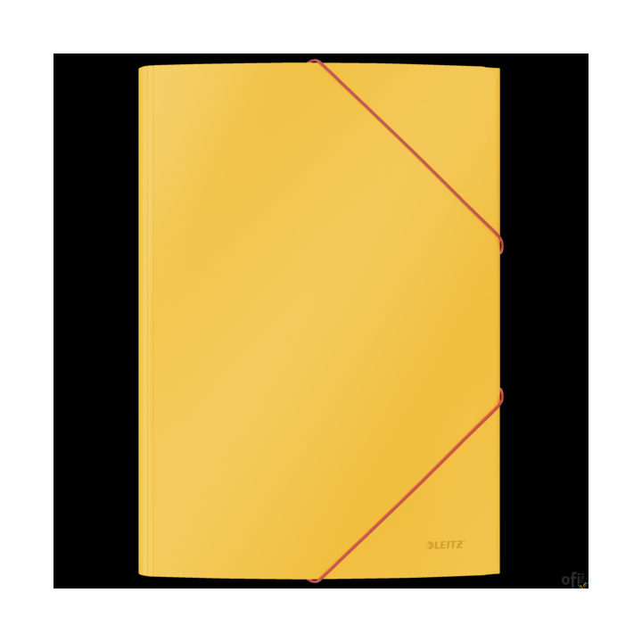 Teczka kartonowa z gumką Leitz Cosy, A4, żółta 30020019