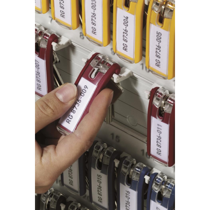 Zawieszki do kluczy KEY CLIP (6szt.) czerwone DURABLE 195703