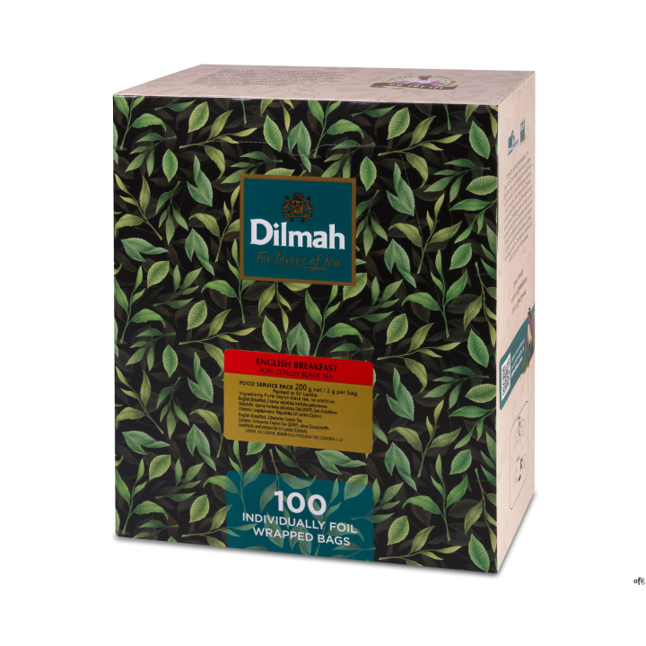 Nowy indeks gh 0192219 Herbata DILMAH English breakfast 100 kopert x2g czarna z zawieszką