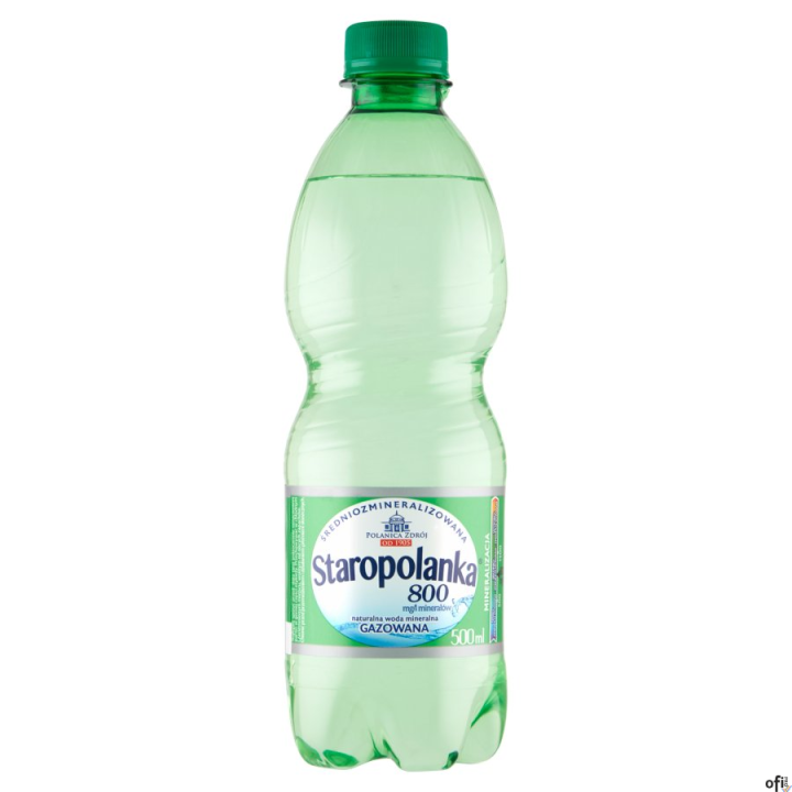 Woda STAROPOLANKA 0,5L gazowana zgrzewka 12szt.