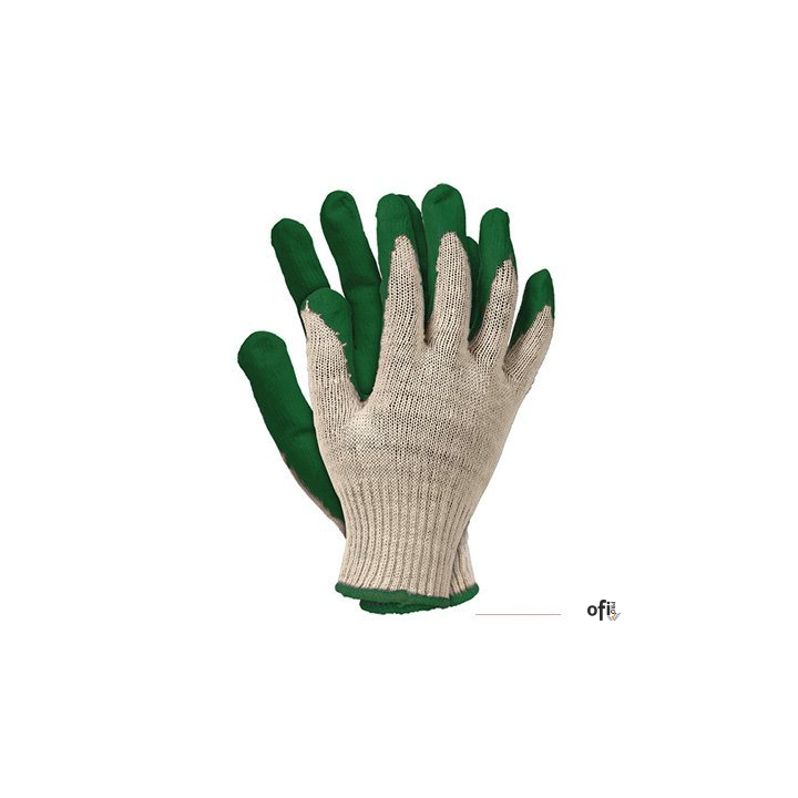 Rękawice Ochronne RU zielone robocze "wampirki" Rozmiar 9 REIS