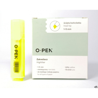 Zakreślacz żółty DH106 OPEN