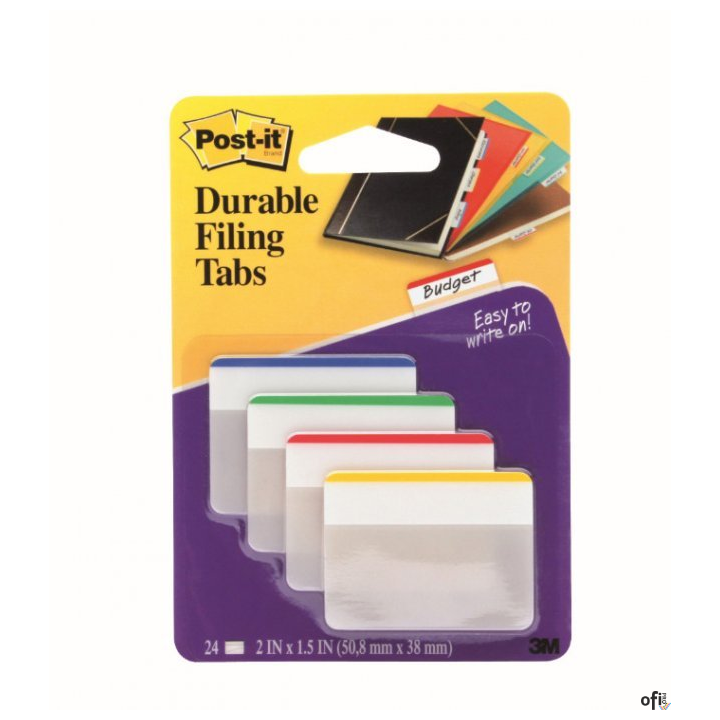 Zakładki indeksujące POST-IT 50.8x38mm proste 4x6szt 686-F1, 3M-70071425006