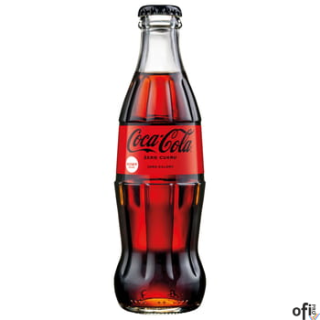 Napój COCA COLA ZERO 0.25L butelka szklana 24szt. + skrzynka
