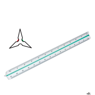 Linijka GR-143-skalówka budowlana, plastikowa, 30 cm GRAND 130-1831