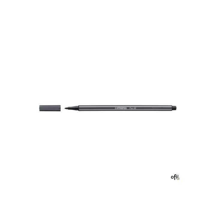 Flamaster STABILO PEN 68/97 zimny szary