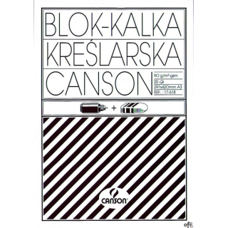 Kalka kreślarska A3 90/95 blok 20ark 17618 CANSON 200005323