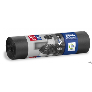 Worki na śmieci 160l supermoc.LDPE (10szt.)czarne ANNA Z. WNS1989/16SH (X)