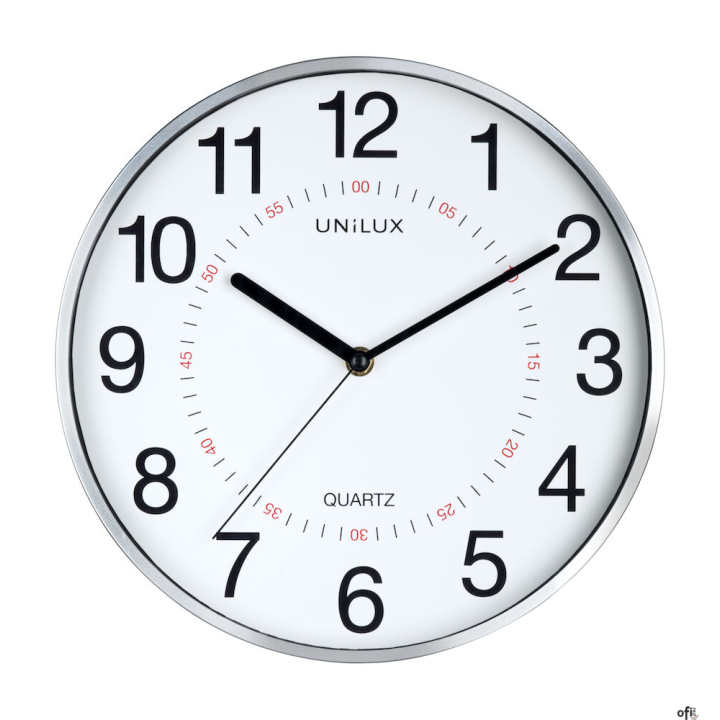 Zegar UNILUX ARIA 28,5cm metaliczny szary 400094280