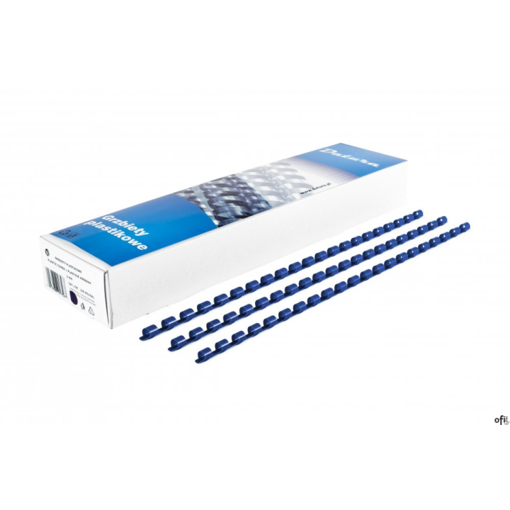 Grzbiet do bindowania DOTTS 6mm (100szt) niebieski